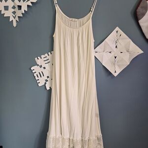 Elegant White Lace slip dress